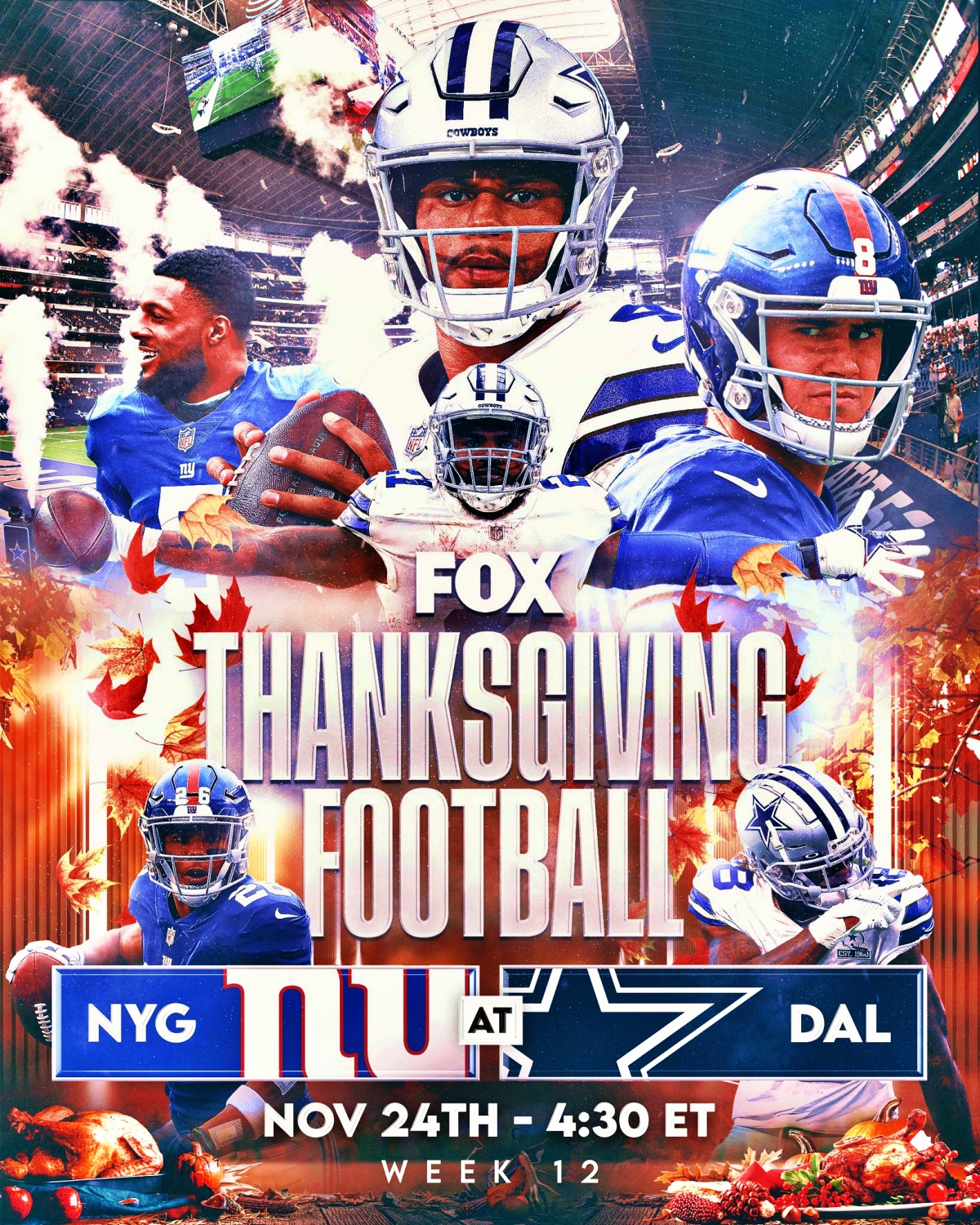 Nfl Week 12 Thanksgiving Day Giants Vs Cowboys 6308