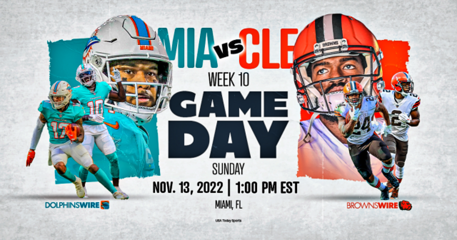 NFL Week 10 Browns vs. Dolphins Preview & Prediction