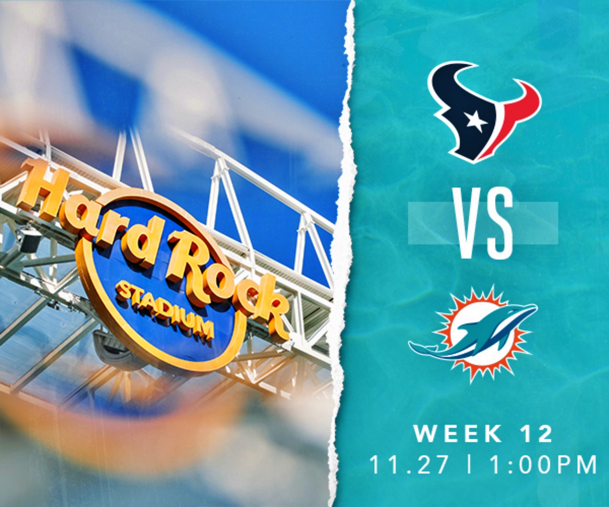 NFL Week 12 Texans vs. Dolphins Value on Fins’ Team Total