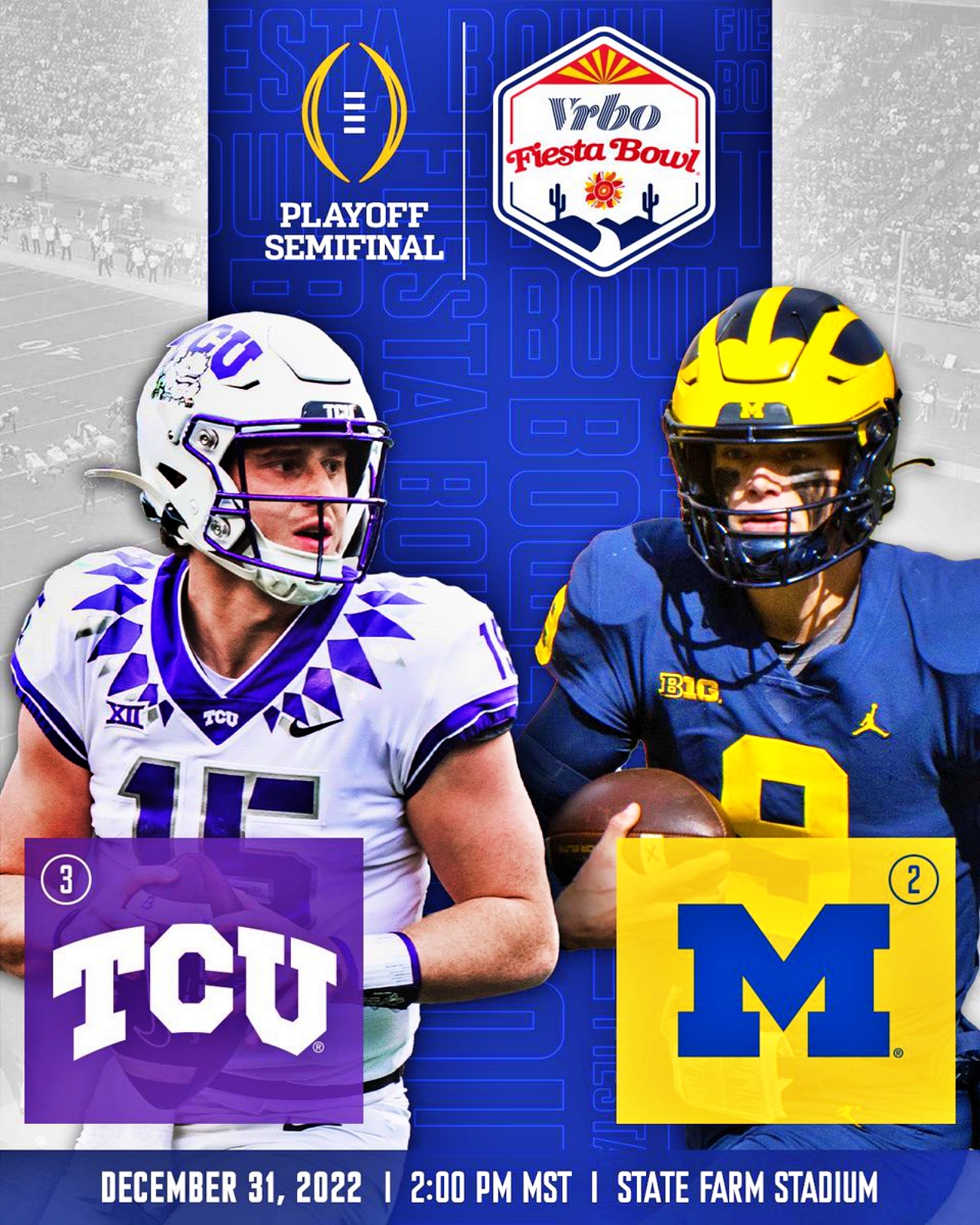 Fiesta Bowl TCU vs. Michigan Preview & Best Free Pick